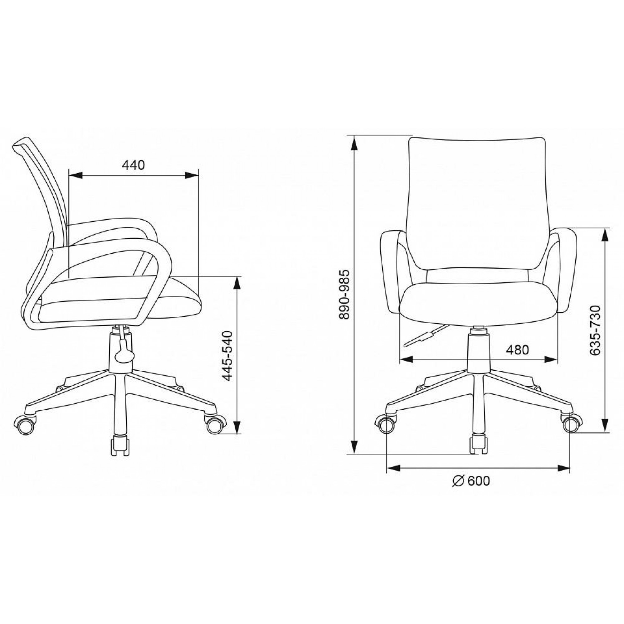 Кресло компьютерное KD-W4 фиолетовый 580x440x890-985(BUR_1623217)