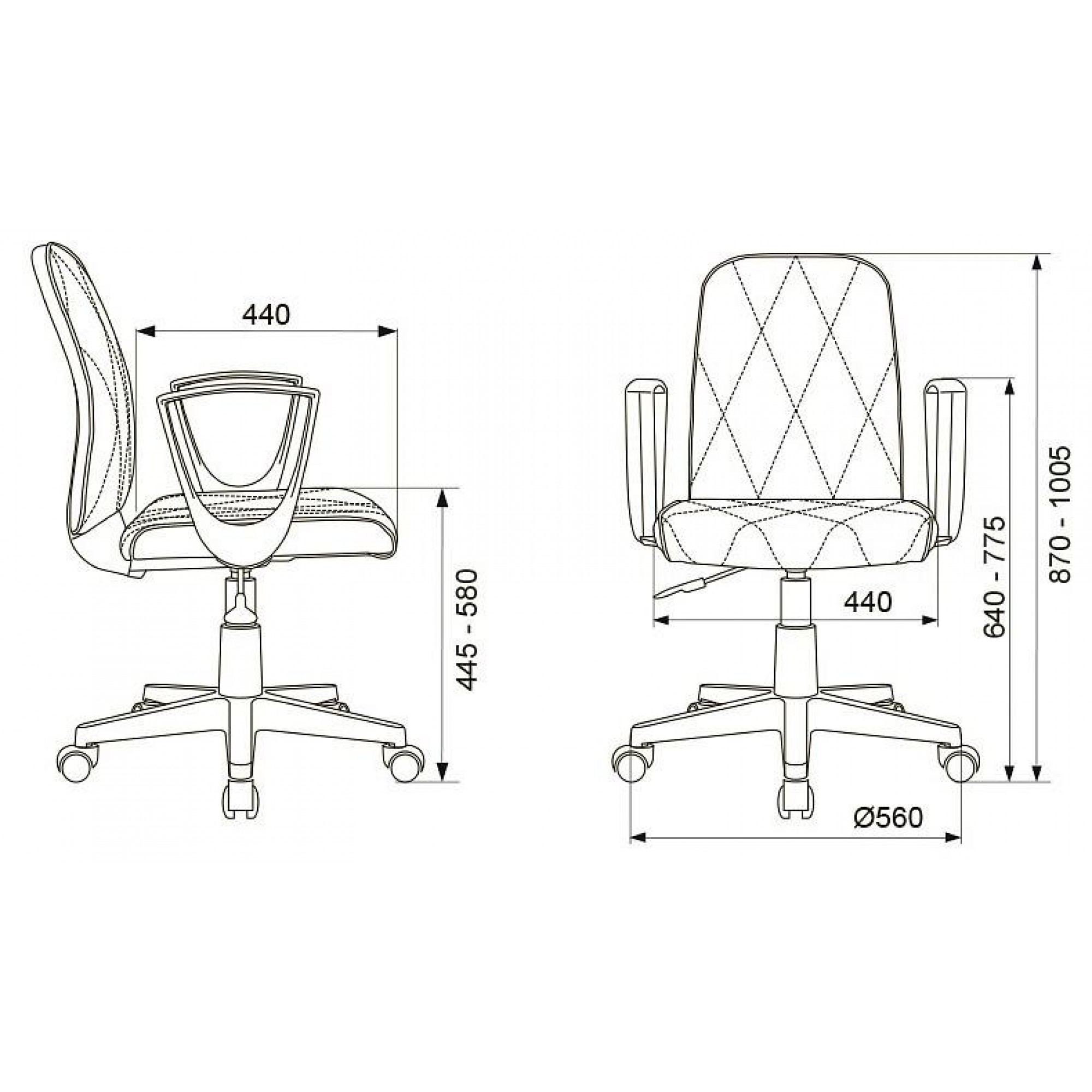 Кресло компьютерное CH-W327/OR-10    BUR_1852379