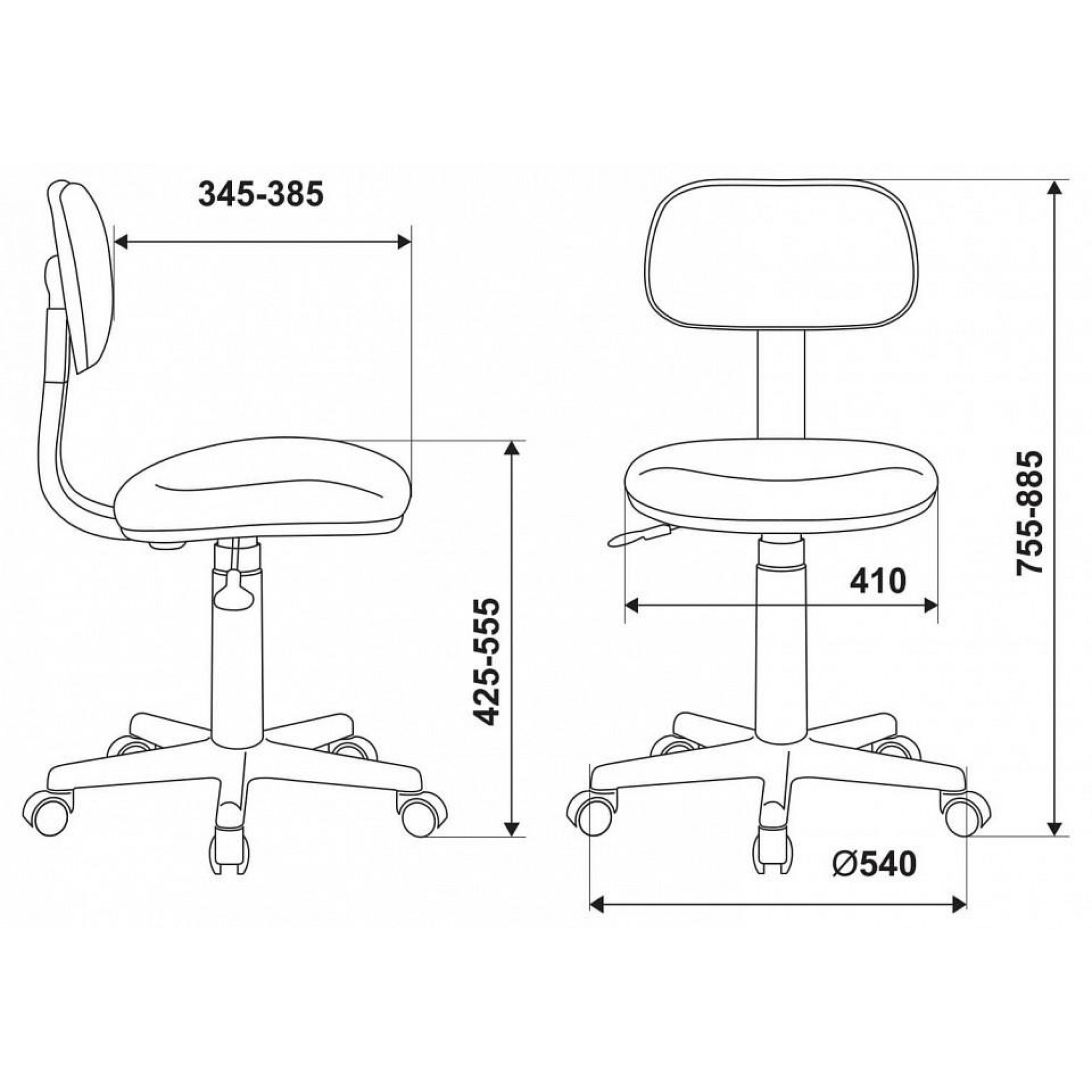 Стул компьютерный CH-W201NX/LT-28    BUR_1863651