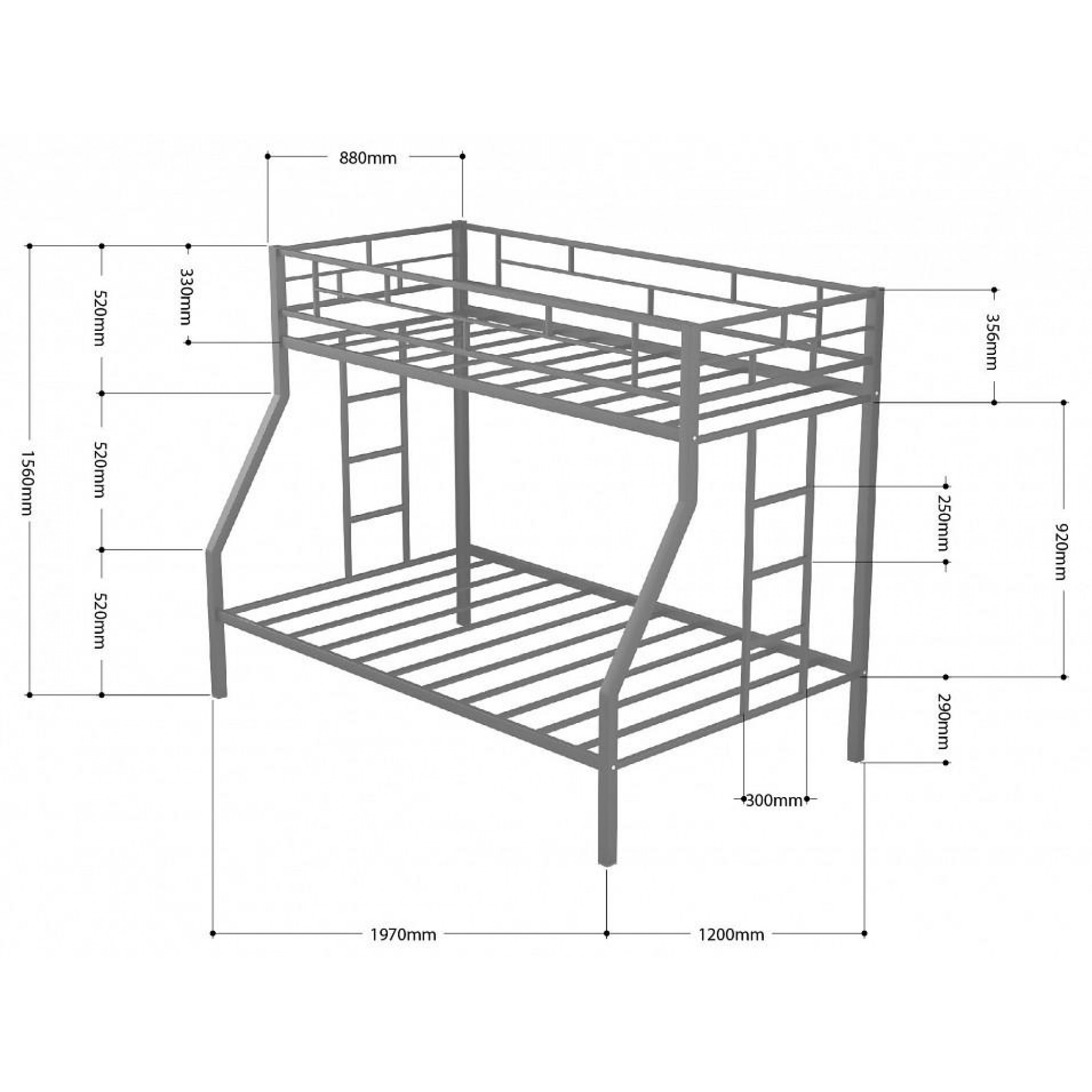 Кровать двухъярусная Милан    FSN_4s-mi_pd-3015