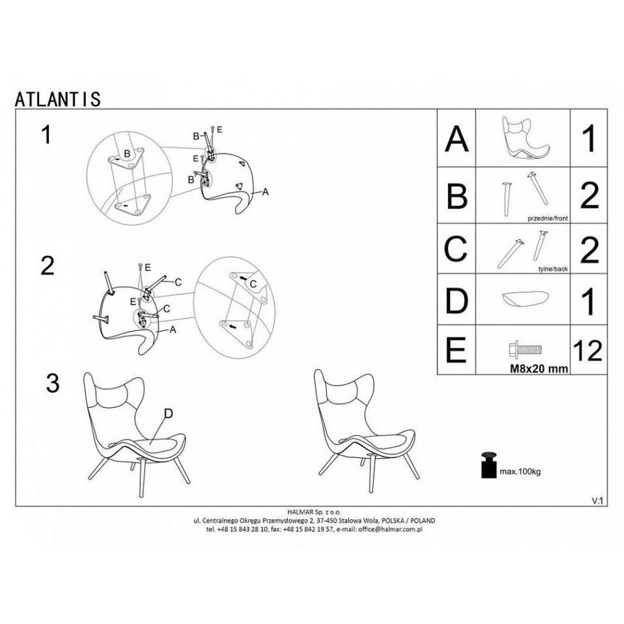 Кресло Atlantis    HLM_V-CH-ATLANTIS-FOT