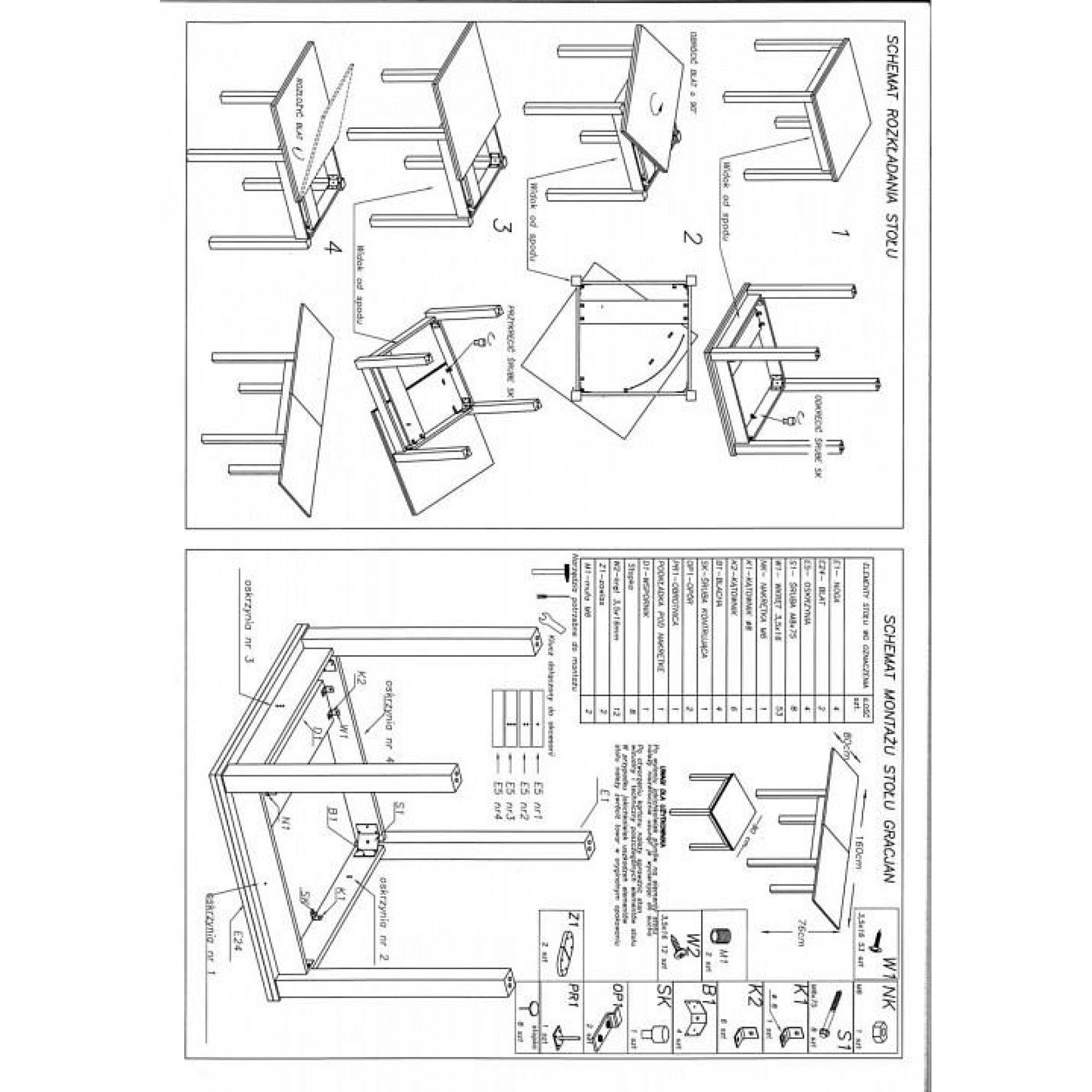 Стол обеденный Gracjan    HLM_V-PL-GRACJAN-ST-SONOMA