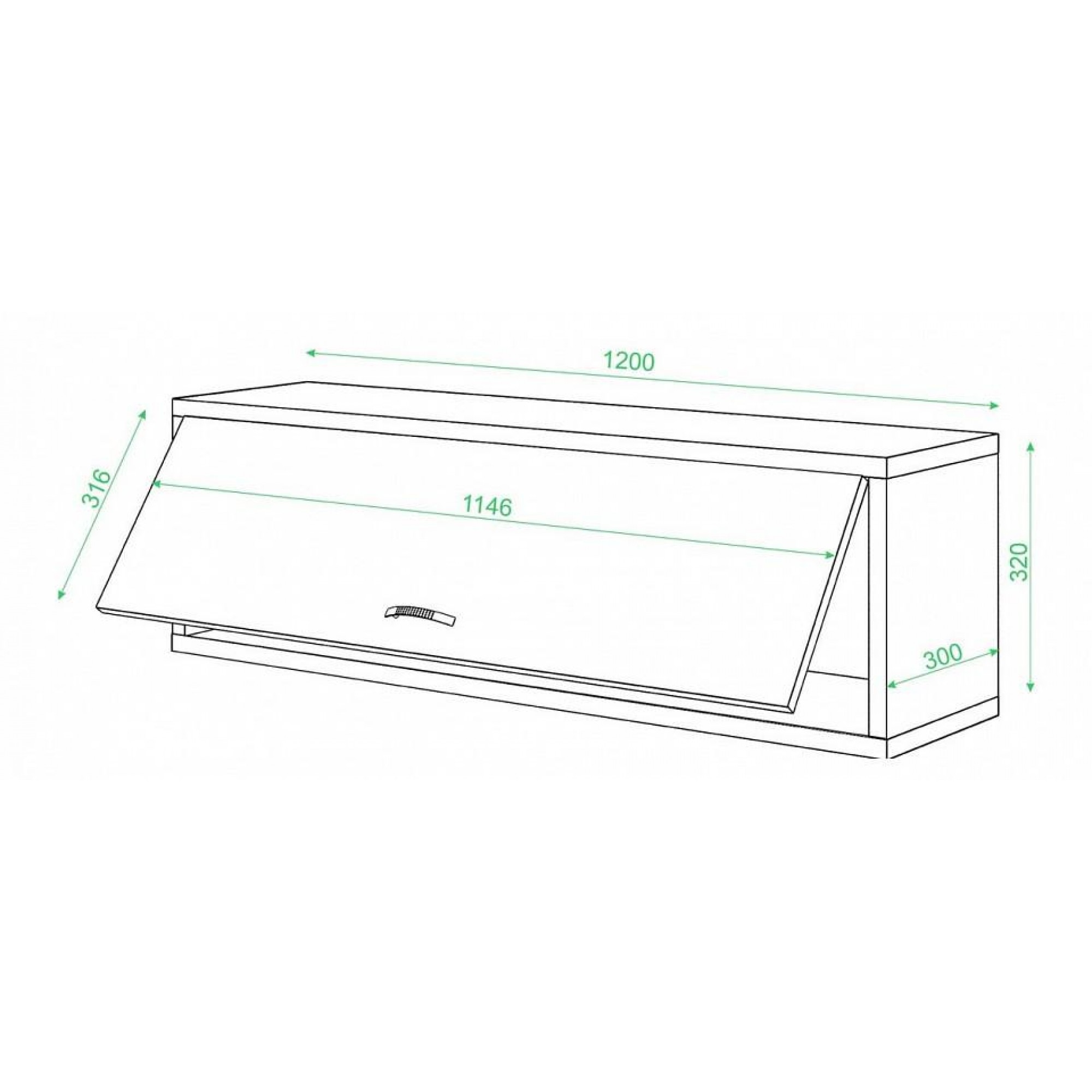 Полка книжная Домино Нельсон ПК-30    MER_PK-30NBE