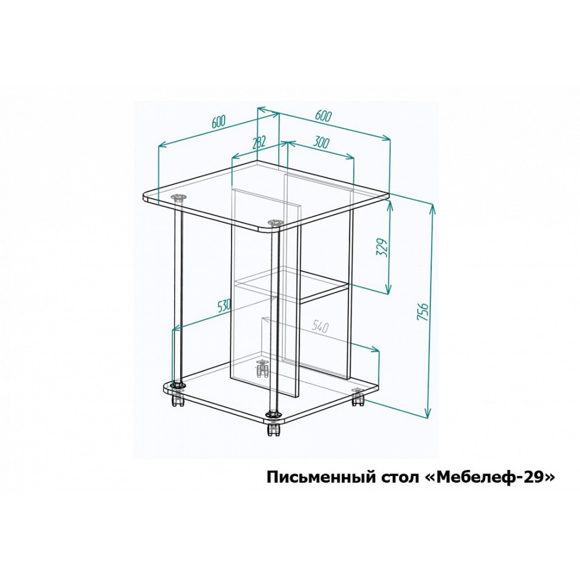 Стол письменный Мебелеф-29    MLF_PSt-MF-029